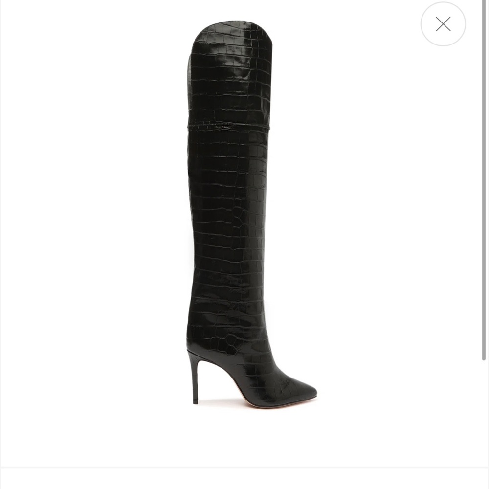 Schutz  croc skin high boot